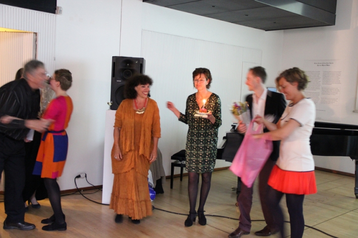 It was the director's birthday this evening too, joyeux anniversaire to the wonderful Meena Kaunisto © Institut Finlandais 2014